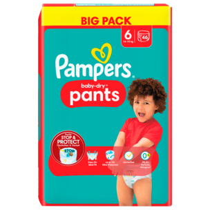 Pampers Baby-Dry Windeln Pants Gr.6 14-19kg Big Pack 46 Stück
